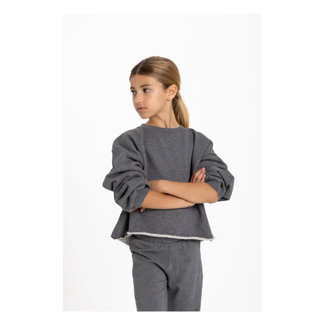 Sweat Kensington Coton Bio | Gris chiné