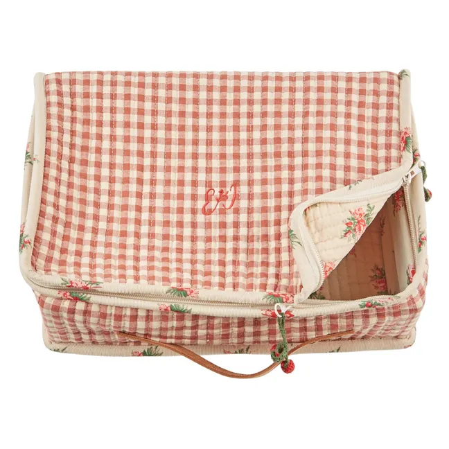 Vichy Storage Suitcase | Ochre