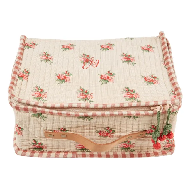 "Forest Flowers" Storage Case | Ecru