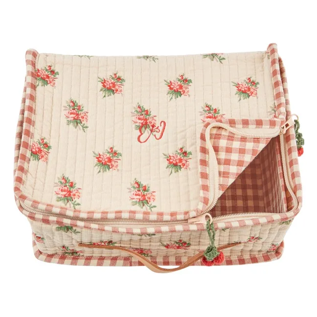 "Forest Flowers" Storage Case | Ecru