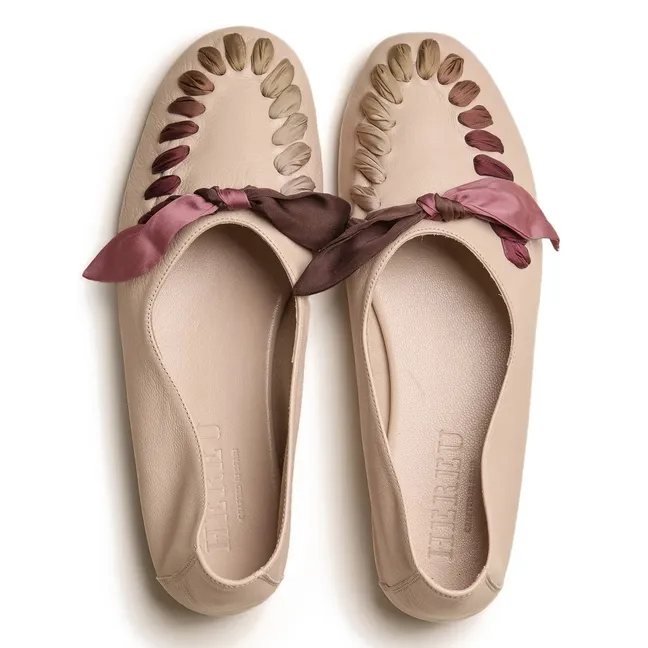 Mocassins Juliol Foulard Cuir | Beige