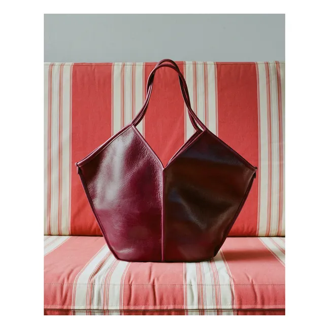 Sac Calella Distressed Cuir | Bordeaux