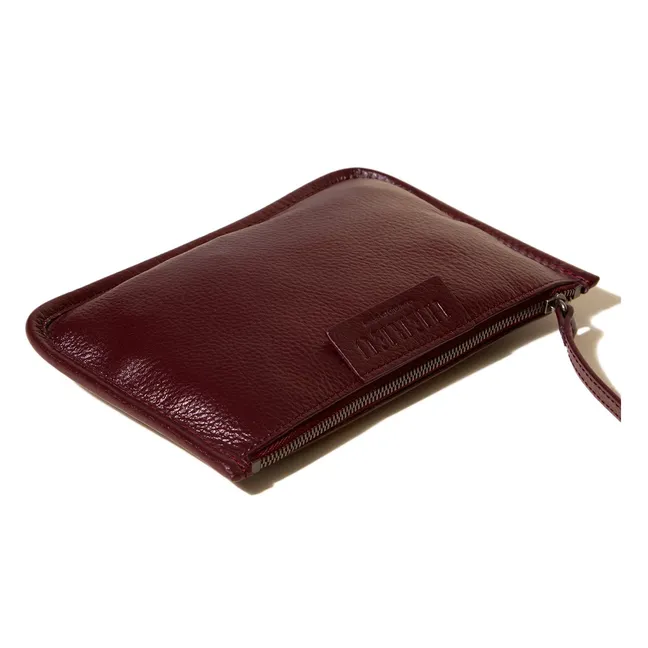 Sac Calella Distressed Cuir | Bordeaux