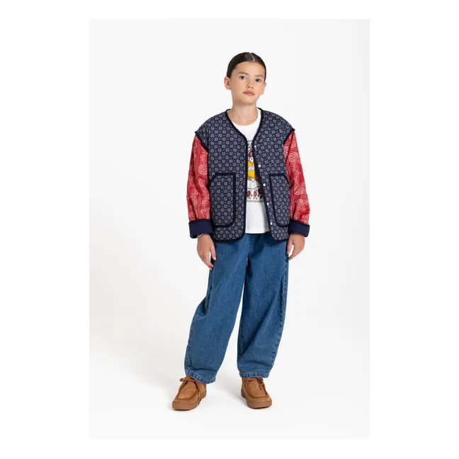 Veste Malya Bandana | Bleu indigo