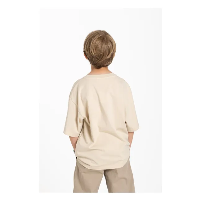 Finn Spaghetti Organic Cotton T-Shirt | Off white