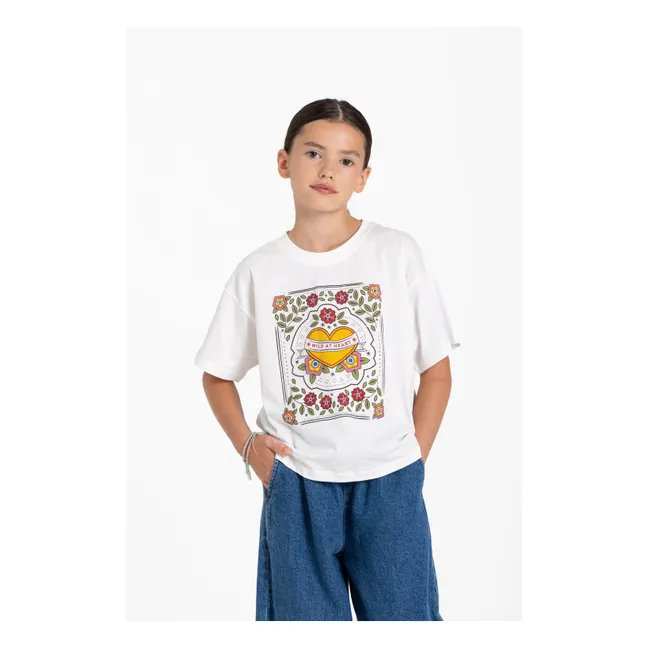 T-shirt Luna Wild at Heart | Blanc cassé