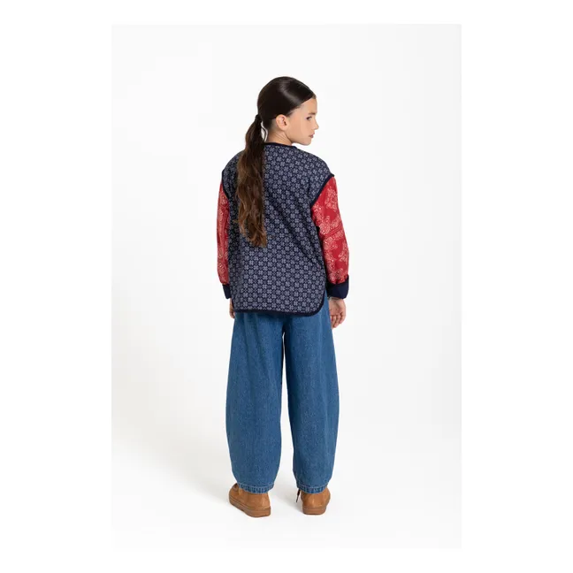 Veste Malya Bandana | Bleu indigo