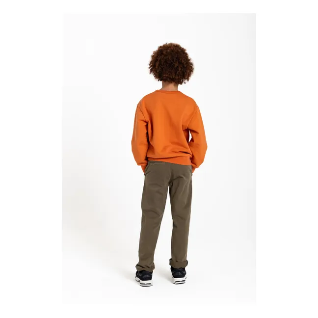 Ryde Spaghetti Organic Cotton Sweatshirt | Rust