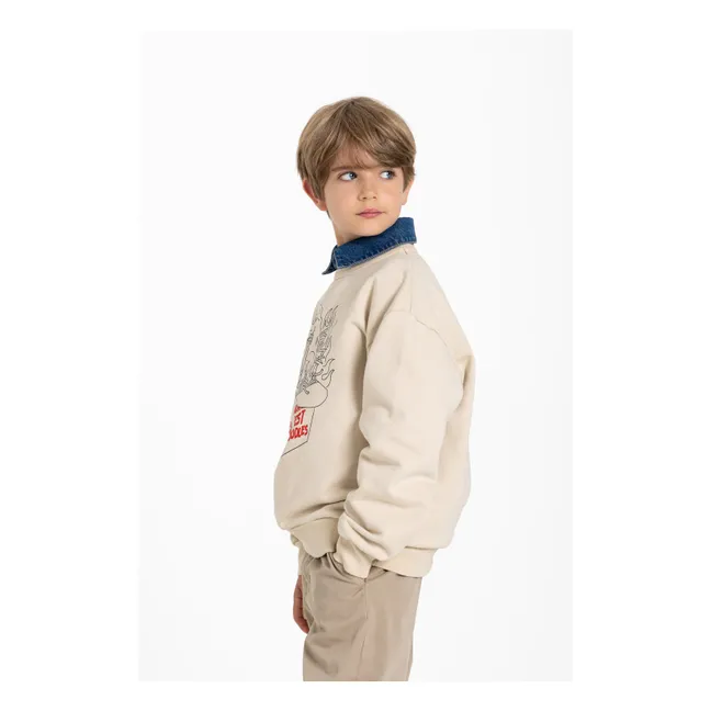 Ryde Godzilla Organic Cotton Sweatshirt | Off white