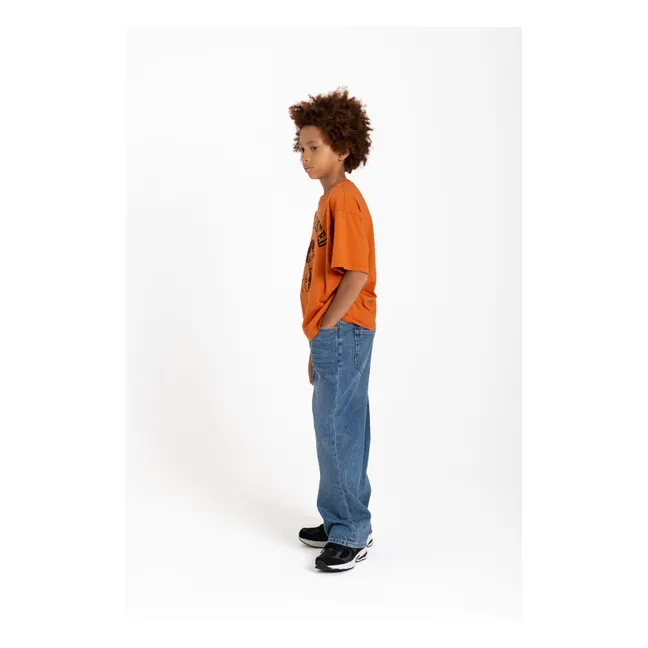 T-shirt Finn Moto Coton Bio | Rouille