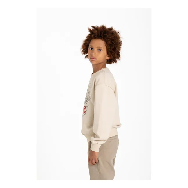 Sweat Ryde Godzilla Coton Bio | Blanc cassé