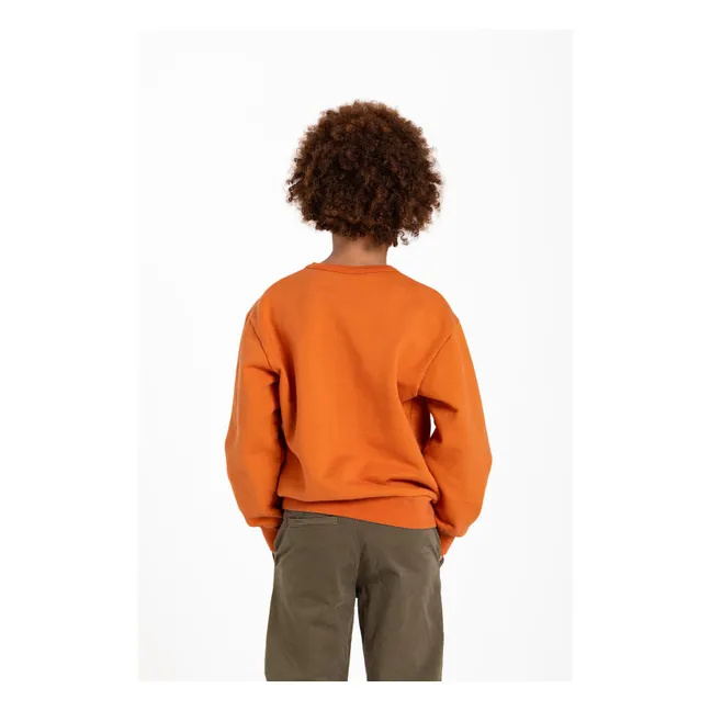 Ryde Spaghetti Organic Cotton Sweatshirt | Rust