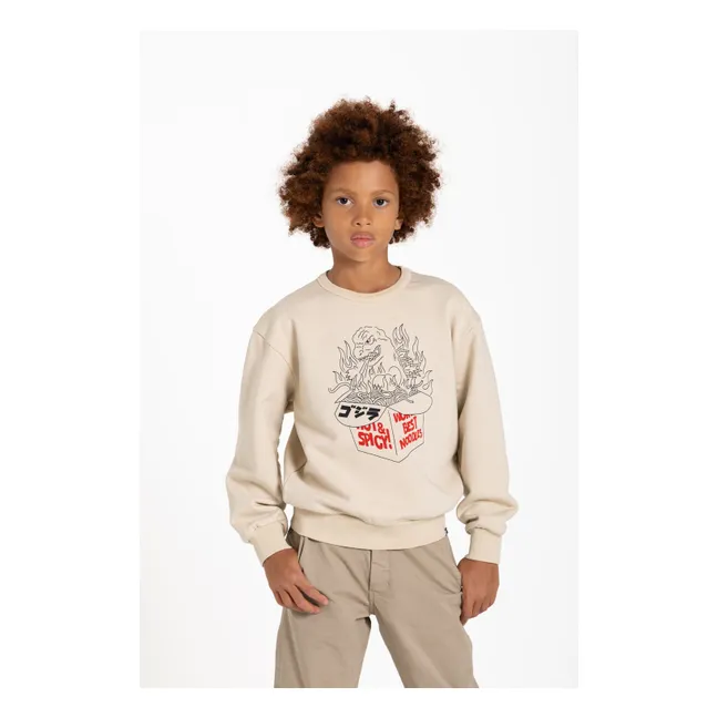 Ryde Godzilla Organic Cotton Sweatshirt | Off white