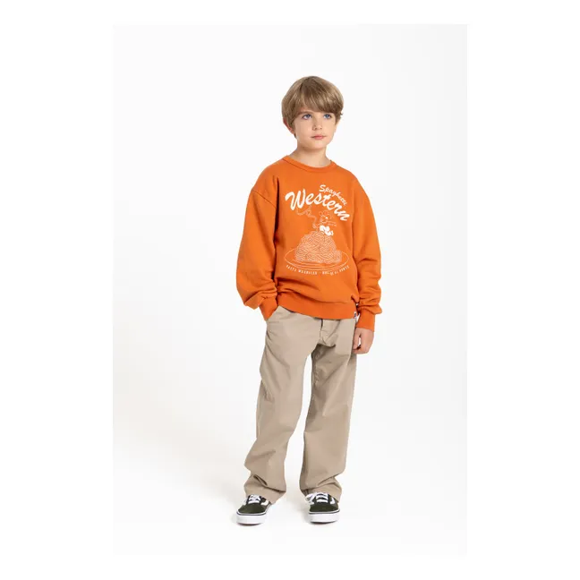 Sweat Ryde Spaghetti Coton Bio | Rouille