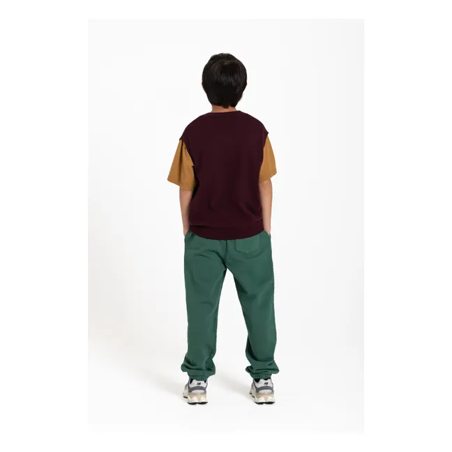 Jogger Race Coton Bio | Vert foncé