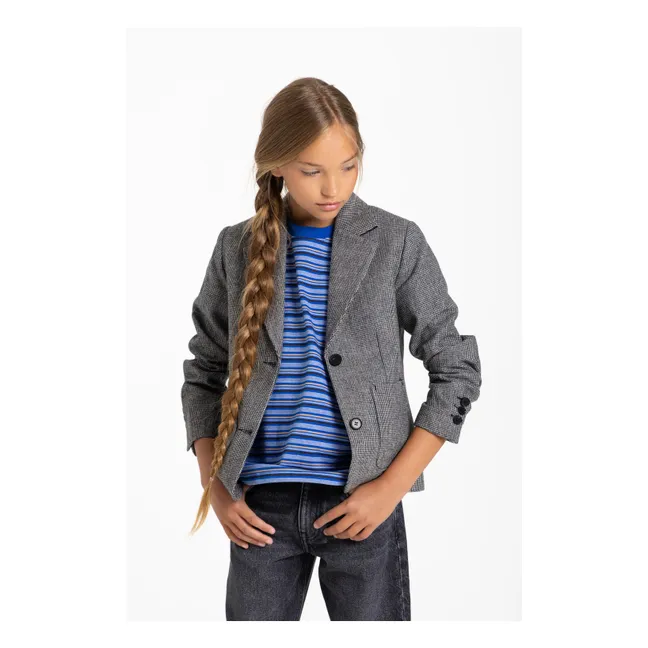 T-shirt Oversize Filo Rayé | Bleu électrique