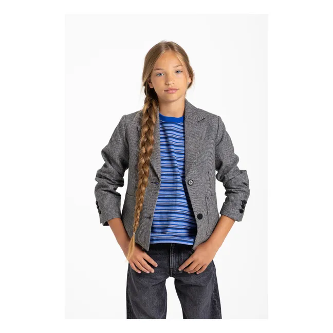 T-shirt Oversize Filo Rayé | Bleu électrique