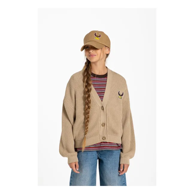 T-shirt Oversize Filo Rayé | Marron