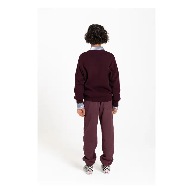 Jogger Race Coton Bio | Marron foncé