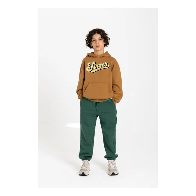 Jogger Race Coton Bio | Vert foncé