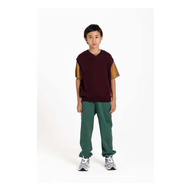 Jogger Race Coton Bio | Vert foncé