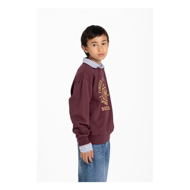 Sweat Blow Coton Bio | Marron foncé
