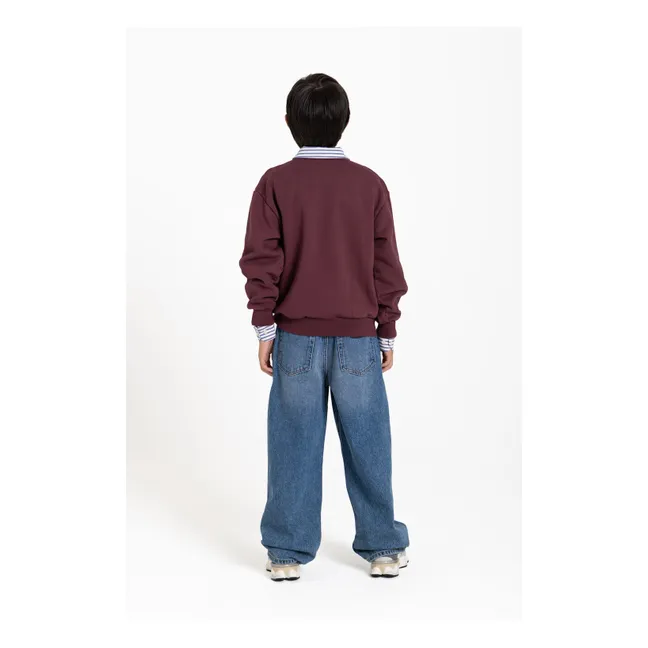 Sweat Blow Coton Bio | Marron foncé