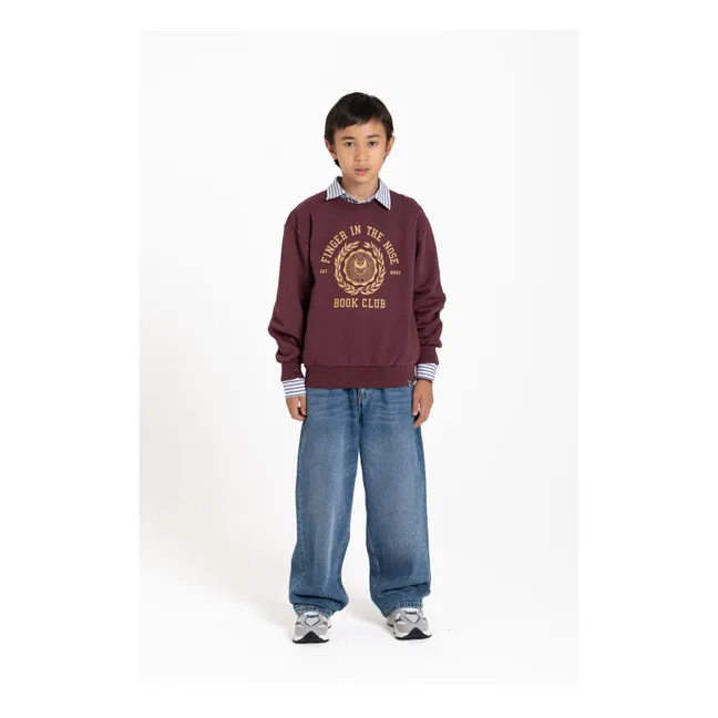 Sweat Blow Coton Bio | Marron foncé