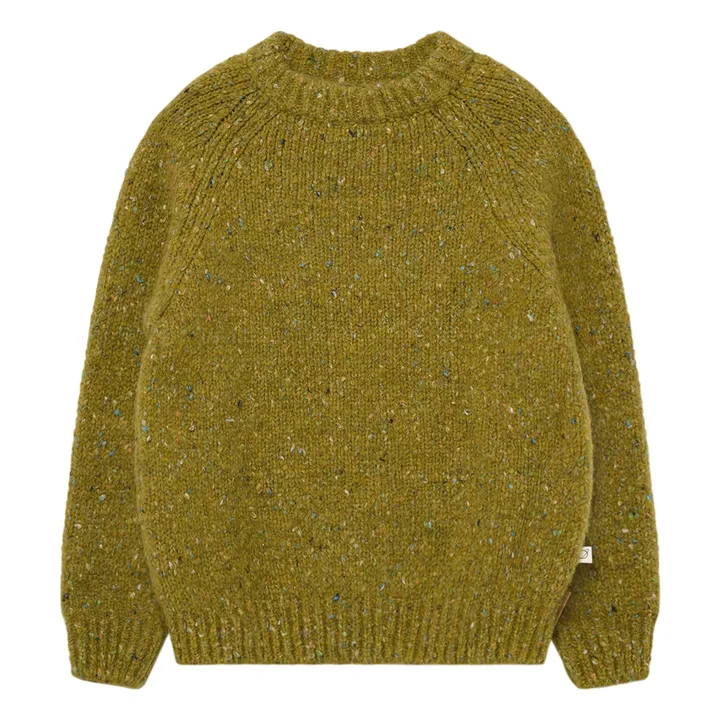 My Little Cozmo Drew Mouchetée Sweater Green Smallable