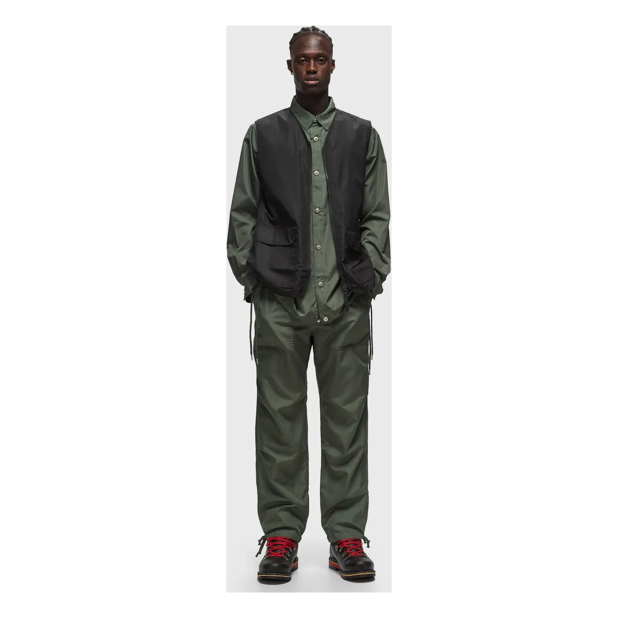Taion Olive Reversible Military Zip Jacket