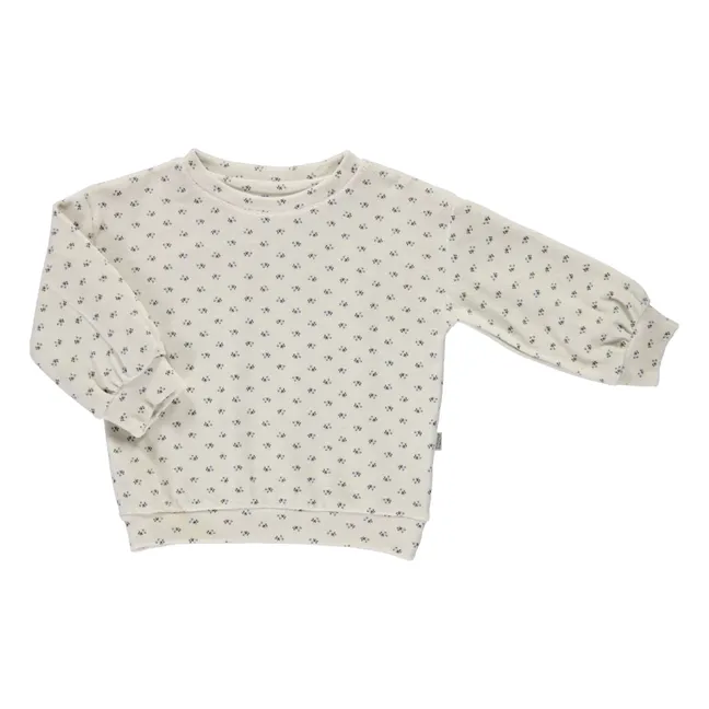 Sweatshirt Jojoba Blume Velours | Blau