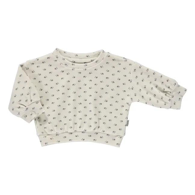 Sweatshirt Jojoba Blume Velours | Blau