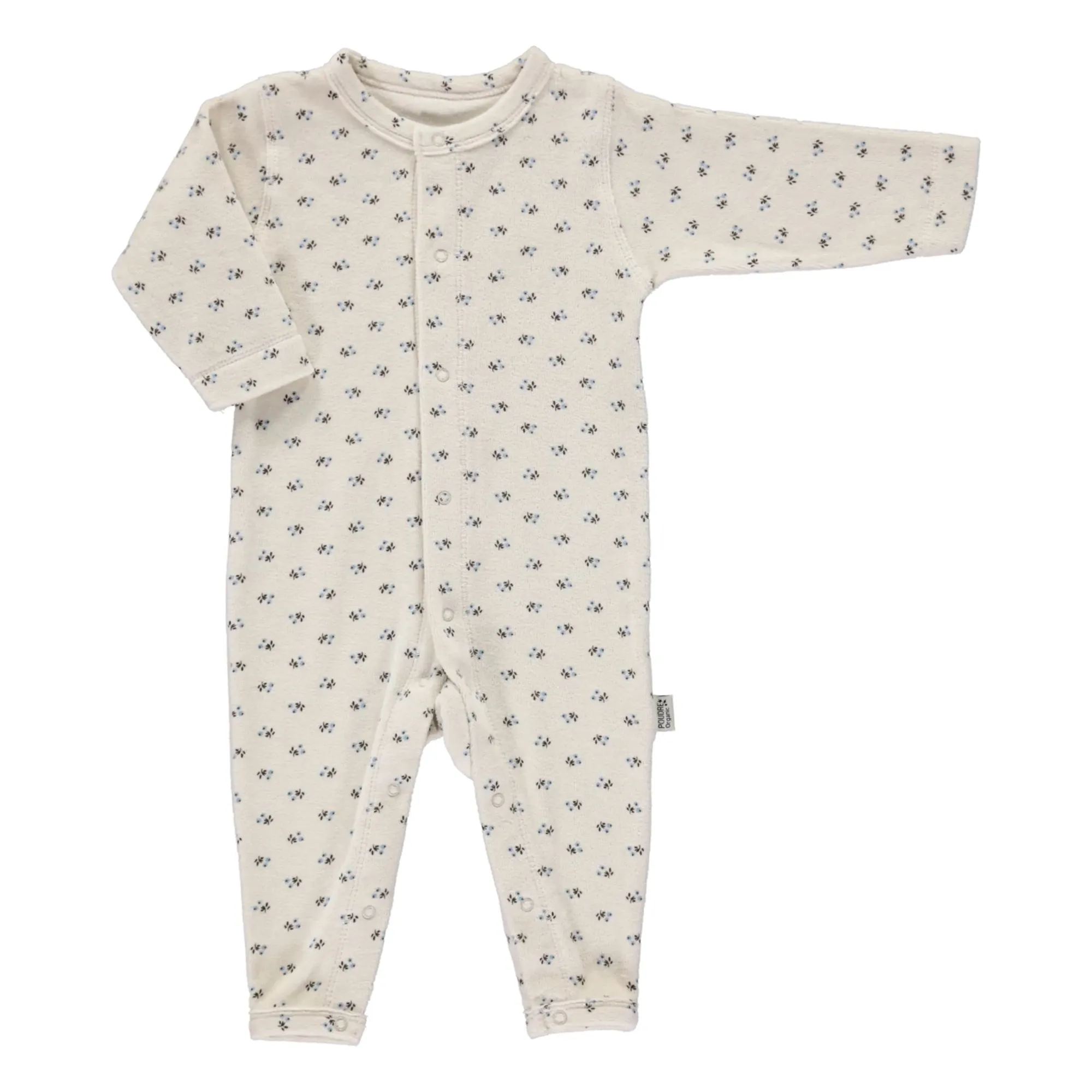 Poudre Organic Blue Airelle Velvet Pyjamas