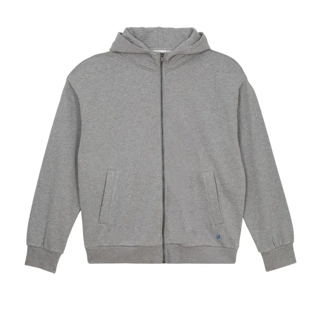 Mambo organic cotton hoodie | Heather grey