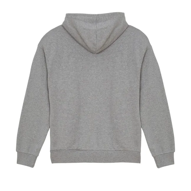 Sweat Capuche Mambo Coton Bio | Gris chiné