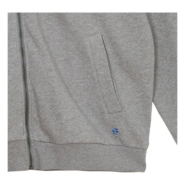 Mambo organic cotton hoodie | Heather grey