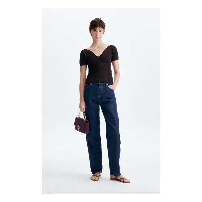 Top Helia | Marron foncé