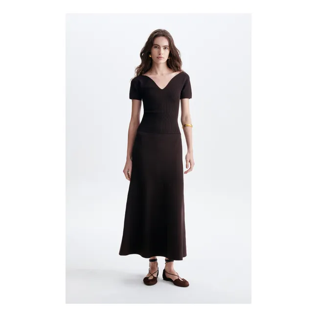 Jupe Longue Hidaya | Marron