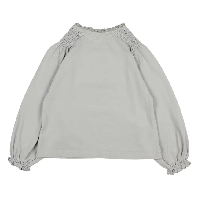 T-shirt Smocké Girly Coton Bio | Nuage