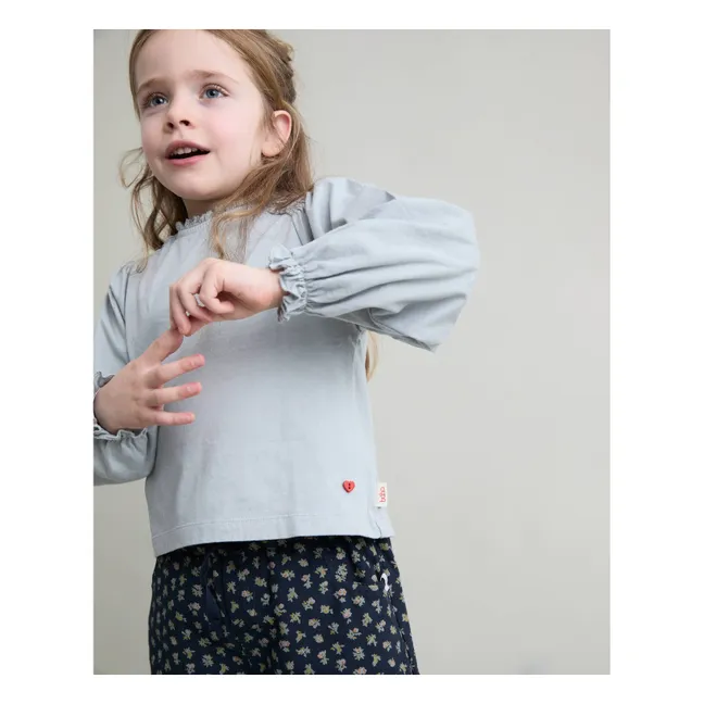 T-shirt Smocké Girly Coton Bio | Nuage