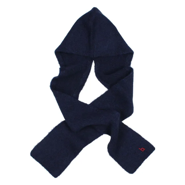 Bonnet Echarpe Girly | Bleu marine