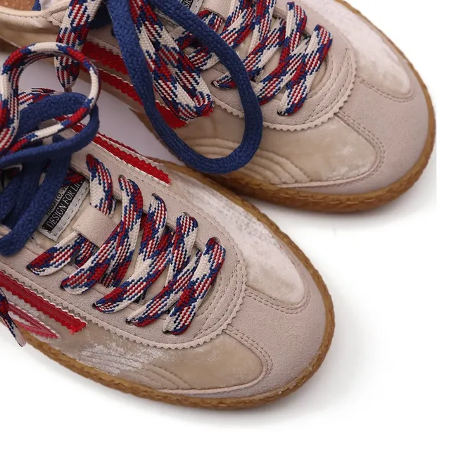 Basket Xs Vegan Lame | Beige