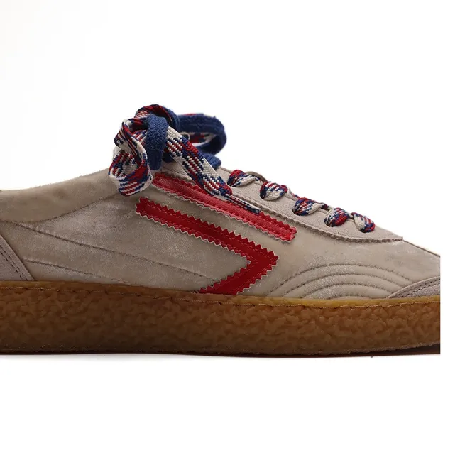 Basket Xs Vegan Lame | Beige
