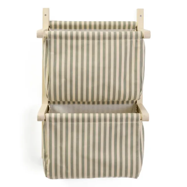 Wall-mounted fabric storage | Green