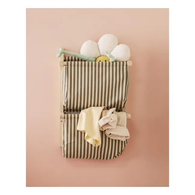 Wall-mounted fabric storage | Green