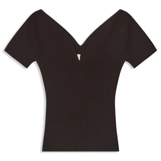 Top Helia | Marron foncé