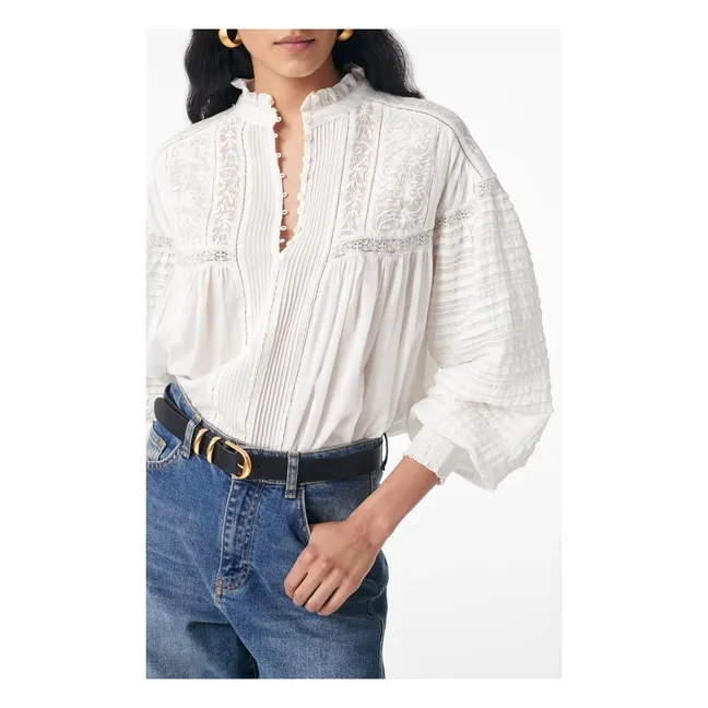 Blouse Dahlia | Blanc