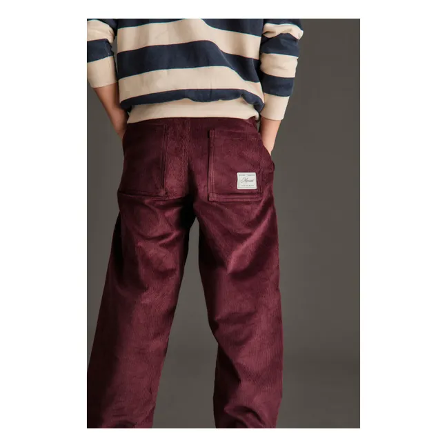 Olivier Velvet Pants | Aubergine