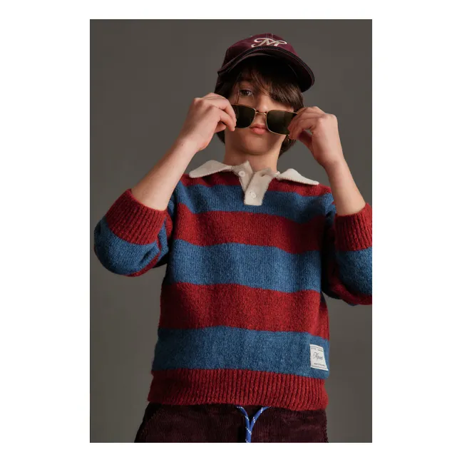 Andrea Polo-Neck Sweater | Burgundy