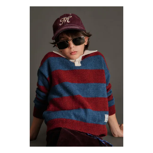 Andrea Polo-Neck Sweater | Burgundy